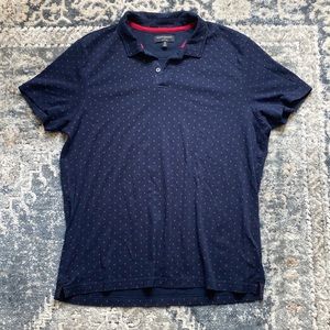 Dark Navy with Red Pattern Banana Republic Polo